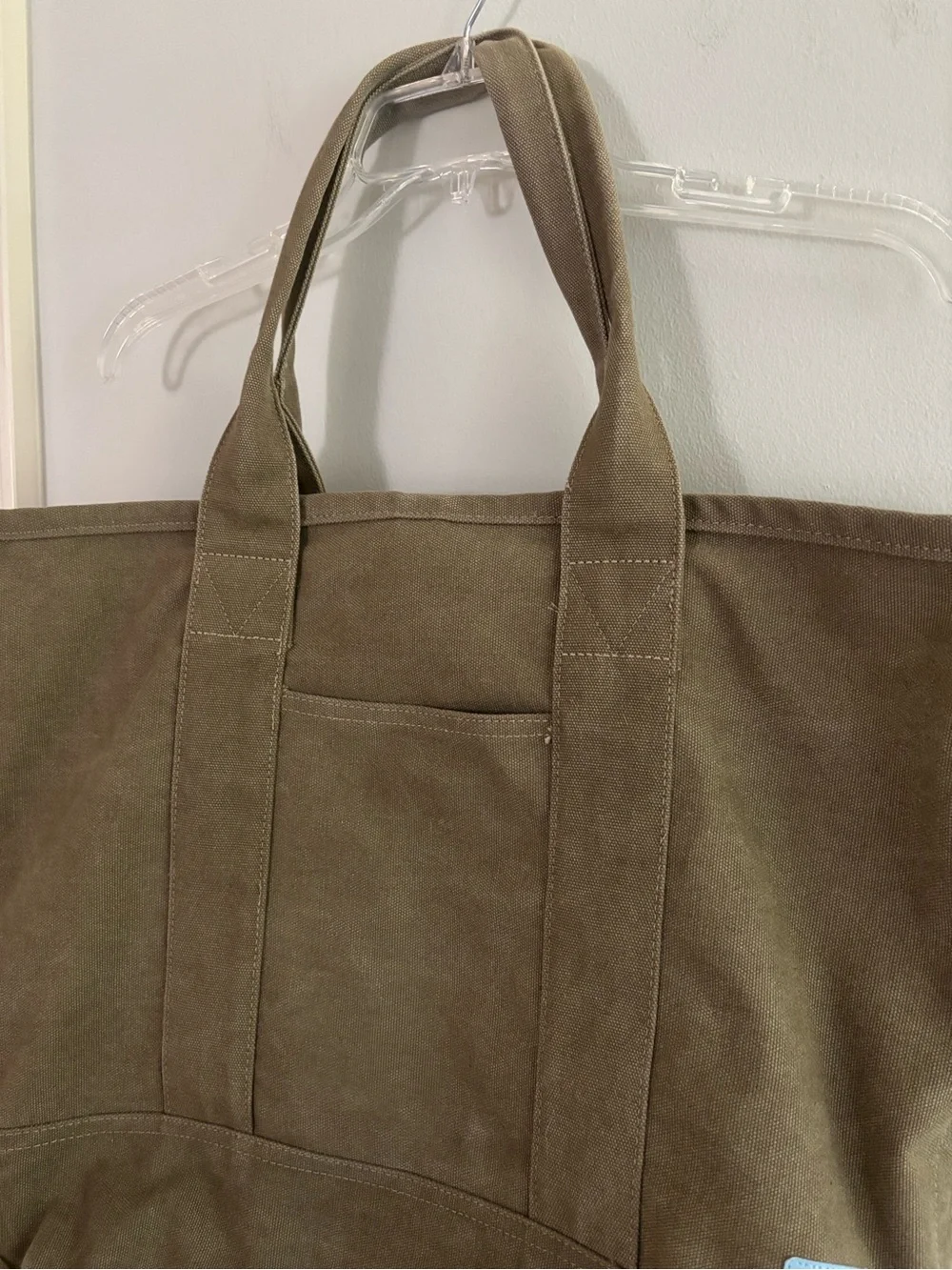 Toms large cotton canvas tote bag